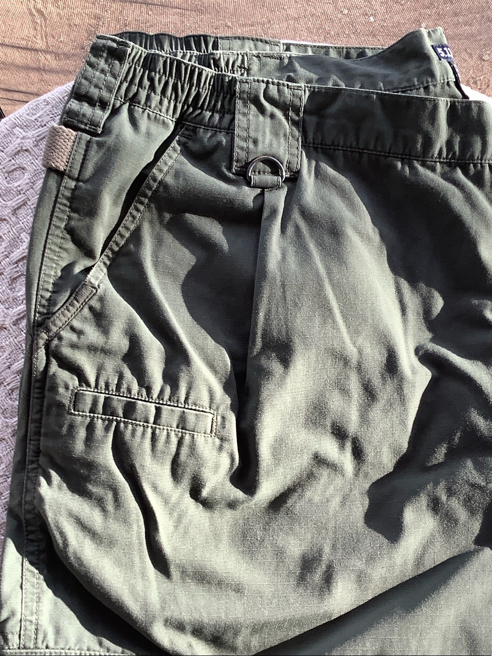 Men's Olive Green Casual Utility Pants